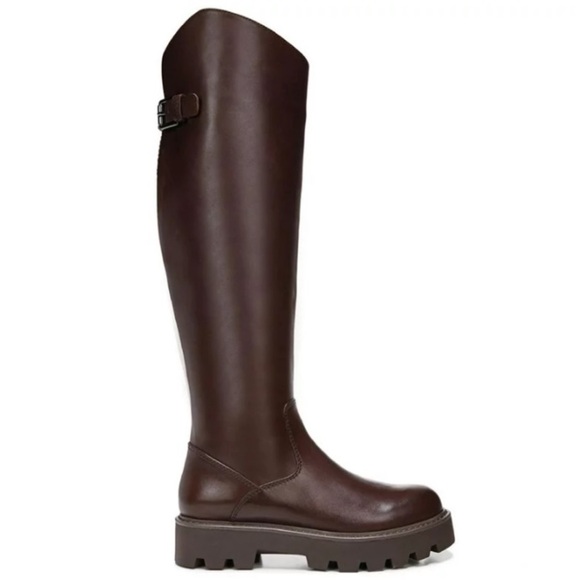 Franco Sarto Balin Brown Knee-High Wide Calf Women's Boots - Picture 1 of 8